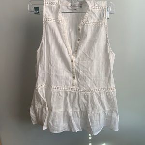Abercrombie & Fitch White Tank Blouse